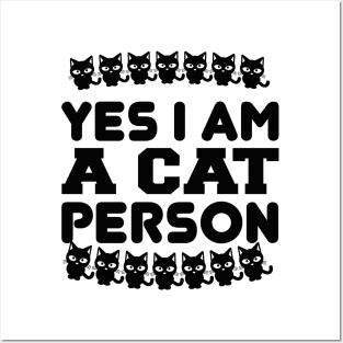 Yes I Am A Cat Person T Shirt For Women Men Posters and Art